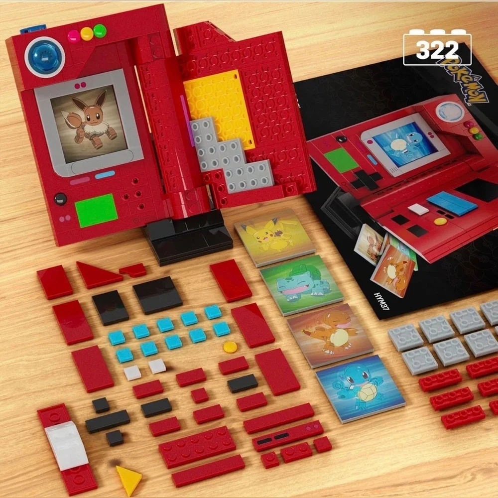 MEGA Pokémon Building Toys Set, Kanto Region Pokédex with 322 Pieces